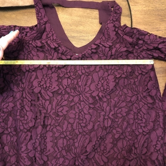 Chaser lace cold shoulder long sleeve mini dress - Picture 7 of 7